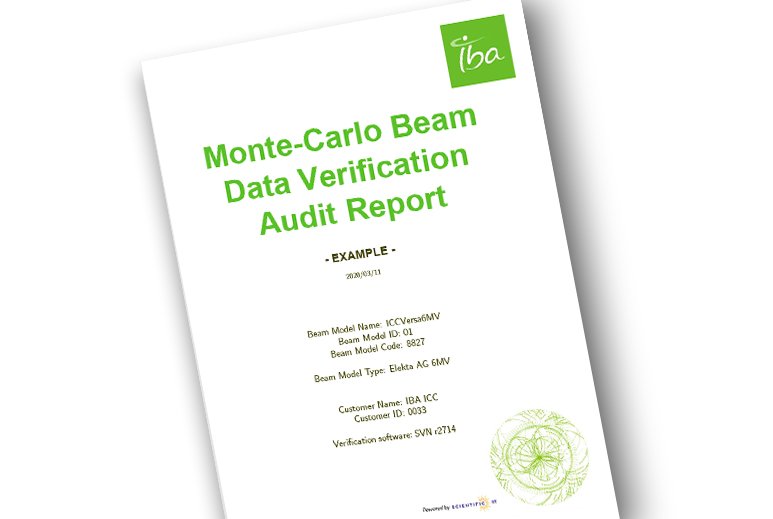 Example Report Beam Data Verification Audit Commissioning Linacs IBA Dosimetry